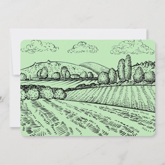  Boerderij Tractor Birthday Party Invitation Kaart (Achterkant)