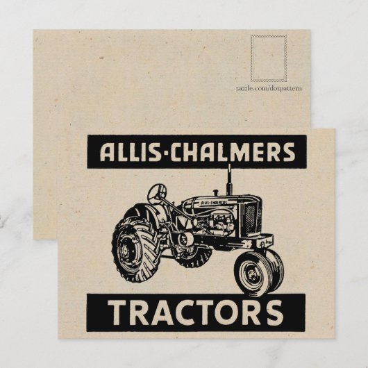  Boerderij tractor Briefkaart (Voorkant / Achterkant)