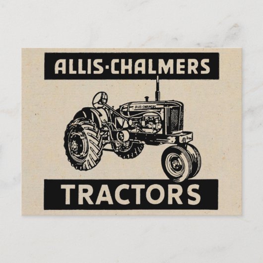 Boerderij tractor Briefkaart (Voorkant)