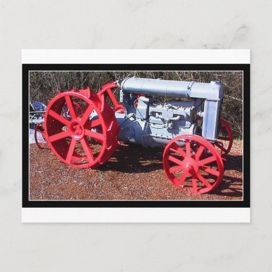 Boerderij tractor briefkaart (Voorkant)