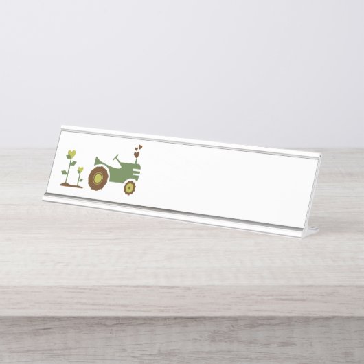 Boerderij tractor bureau naambordje (Voorkant)
