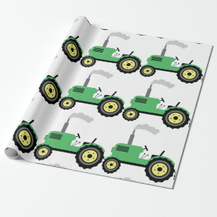 Boerderij tractor cadeaupapier