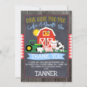 Boerderij tractor Chalkboard Birthday - Hartelijk  Kaart