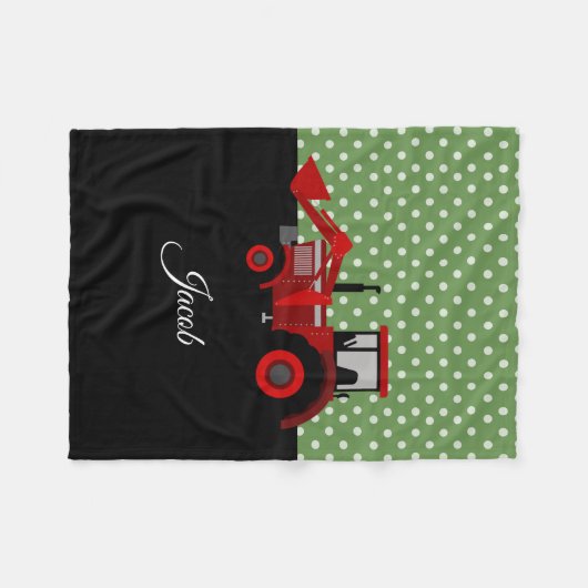 Boerderij tractor fleece deken (Voorkant (Horizontaal))