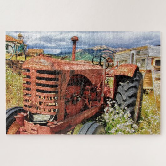 Boerderij Tractor Jigzaag Puzzle Legpuzzel (Horizontaal)