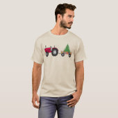 Boerderij Tractor-kerst T-shirt (Voorkant volledig)
