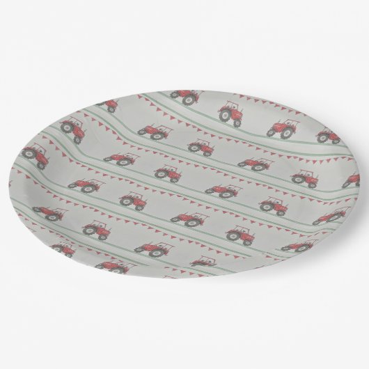 Boerderij tractor met Bord van gelijkpapier (Gekanteld)