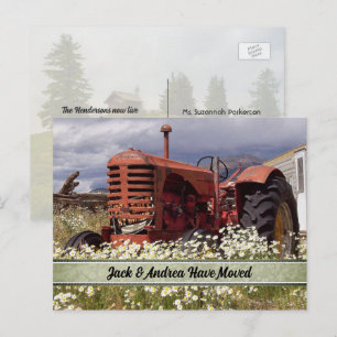 Boerderij Tractor Nieuwe Briefkaarten Adres
