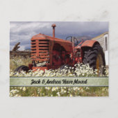  Boerderij Tractor Nieuwe Briefkaarten Adres (Voorkant)