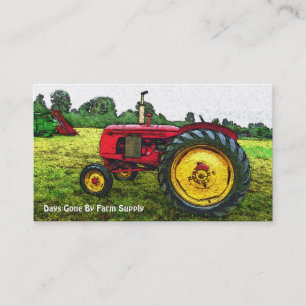 Boerderij tractor of landwinkel Visitekaartje
