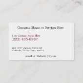  Boerderij tractor of landwinkel Visitekaartje (Achterkant)