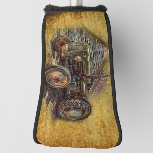  Boerderij tractor Old Barn Shed Golfheadcover (Draai 90)