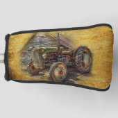  Boerderij tractor Old Barn Shed Golfheadcover (Voorkant)