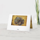  Boerderij tractor Old Barn Shed Kaart (Achterkant)