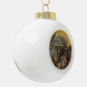  Boerderij tractor Old Barn Shed Keramische Bal Ornament (Links)