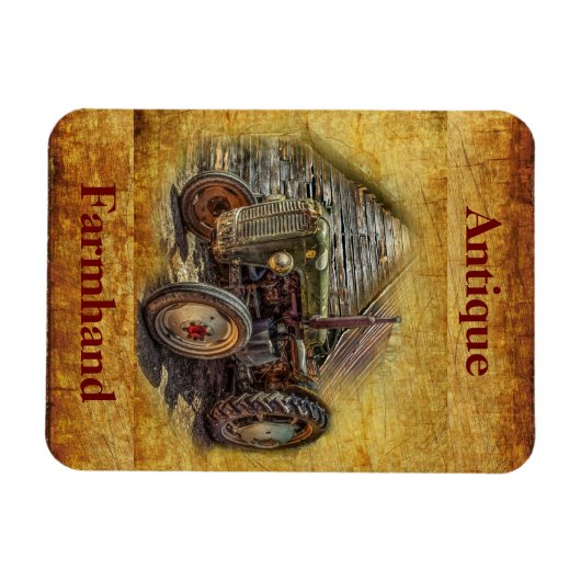  Boerderij tractor Old Barn Shed Magneet (Horizontaal)