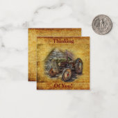  Boerderij tractor Old Barn Shed Notitiekaartje (Voorkant / Achterkant in situ)