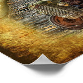  Boerderij tractor Old Barn Shed Poster (Hoek)