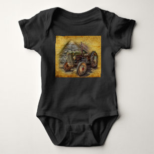 Boerderij tractor Old Barn Shed Romper