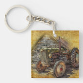 Boerderij tractor Old Barn Shed Sleutelhanger (Voorkant)