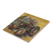  Boerderij tractor Old Barn Shed Tegeltje (Zijkant)