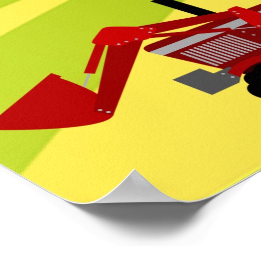 Boerderij tractor poster (Hoek)