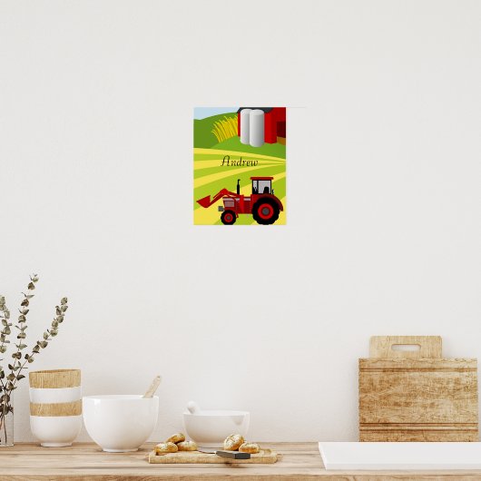 Boerderij tractor poster (Keuken)