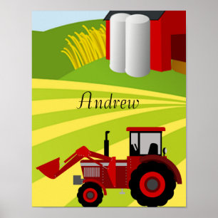 Boerderij tractor poster