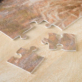 Boerderij Tractor Red  Rustic Autumn Harvest Legpuzzel (Zijkant)