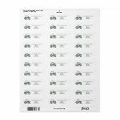 Boerderij Tractor Return Address Label (Full Sheet)