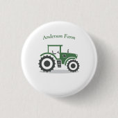 Boerderij tractor ronde button 3,2 cm (Voorkant)