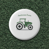 Boerderij tractor ronde button 3,2 cm