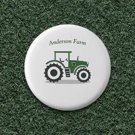 Boerderij tractor ronde button 3,2 cm