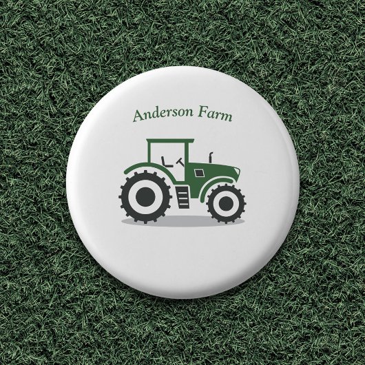 Boerderij tractor ronde button 3,2 cm