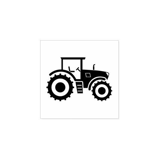 Boerderij tractor rubberstempel (Afrduk)