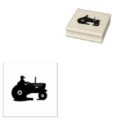 Boerderij tractor rubberstempel (Gestempeld)