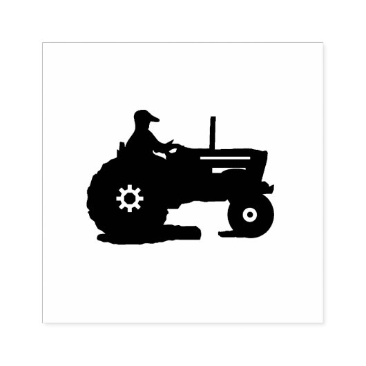 Boerderij tractor rubberstempel (Afrduk)