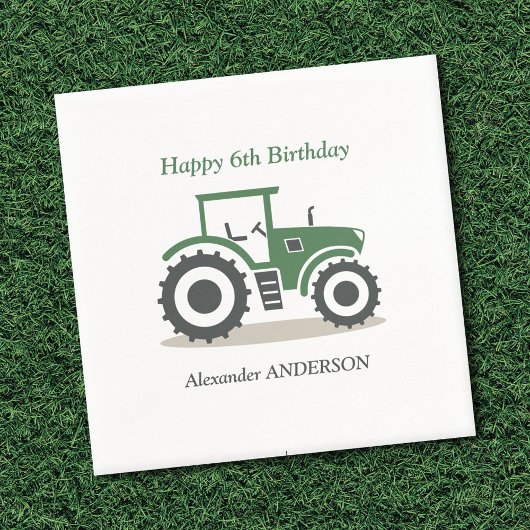 Boerderij tractor servet