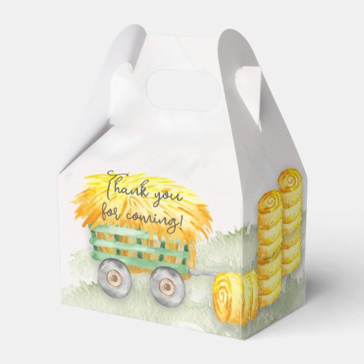 Boerderij Tractor Thema Party Boxen Bedankdoosjes (Achterkant)