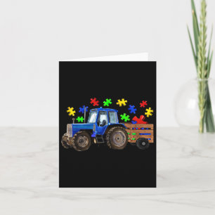 Boerderij Tractor Truck Puzzel Autisme Bewustzijns Kaart