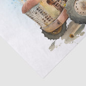 Boerderij tractor Truck Sunflower Tissuepapier (Detail)