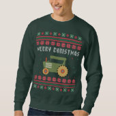 Boerderij Tractor Ugly KerstSweater Trui (Voorkant)