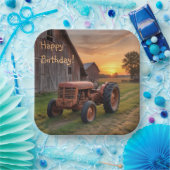 Boerderij Tractor Verjaardag Papieren Bordje (Feest)