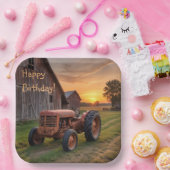 Boerderij Tractor Verjaardag Papieren Bordje (Feest)