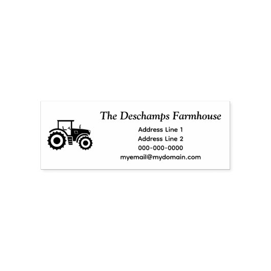Boerderij tractor  zelfinktende stempel (Design)