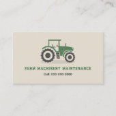 Boerderij tractoronderhoud visitekaartje (Voorkant)