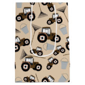 Boerderij tractorpatroonpatroonuitrusting medium cadeauzakje (Achterkant)