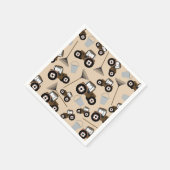 Boerderij tractorpatroonpatroonuitrusting servet (Hoek)