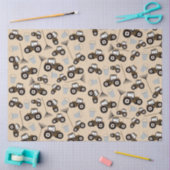 Boerderij tractorpatroonpatroonuitrusting tissuepapier (Craft)