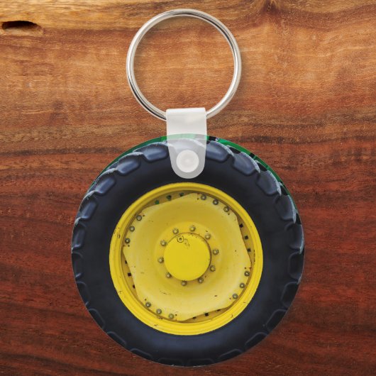 Boerderij tractorwiel sleutelhanger (Voorkant)